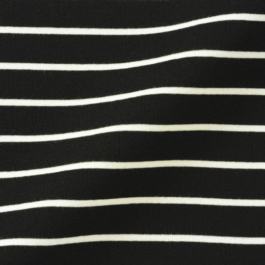 Półgolf bawełniany w paski czarny