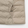 Lekka kurtka puchowa bez kołnierza beżowa