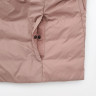 Lekka kurtka puchowa bez kołnierza różowa