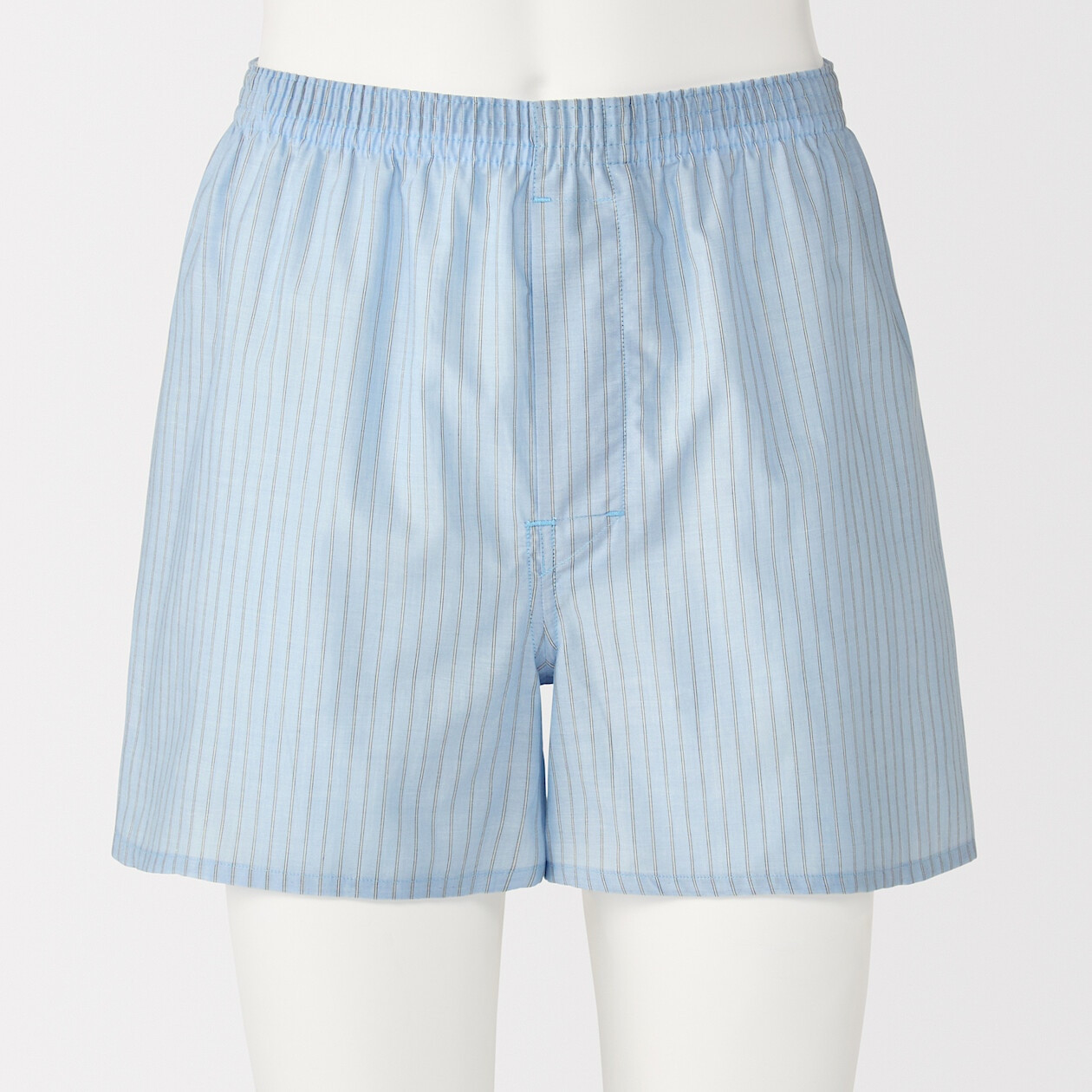 Bokserki bawełniane w paski niebieskie