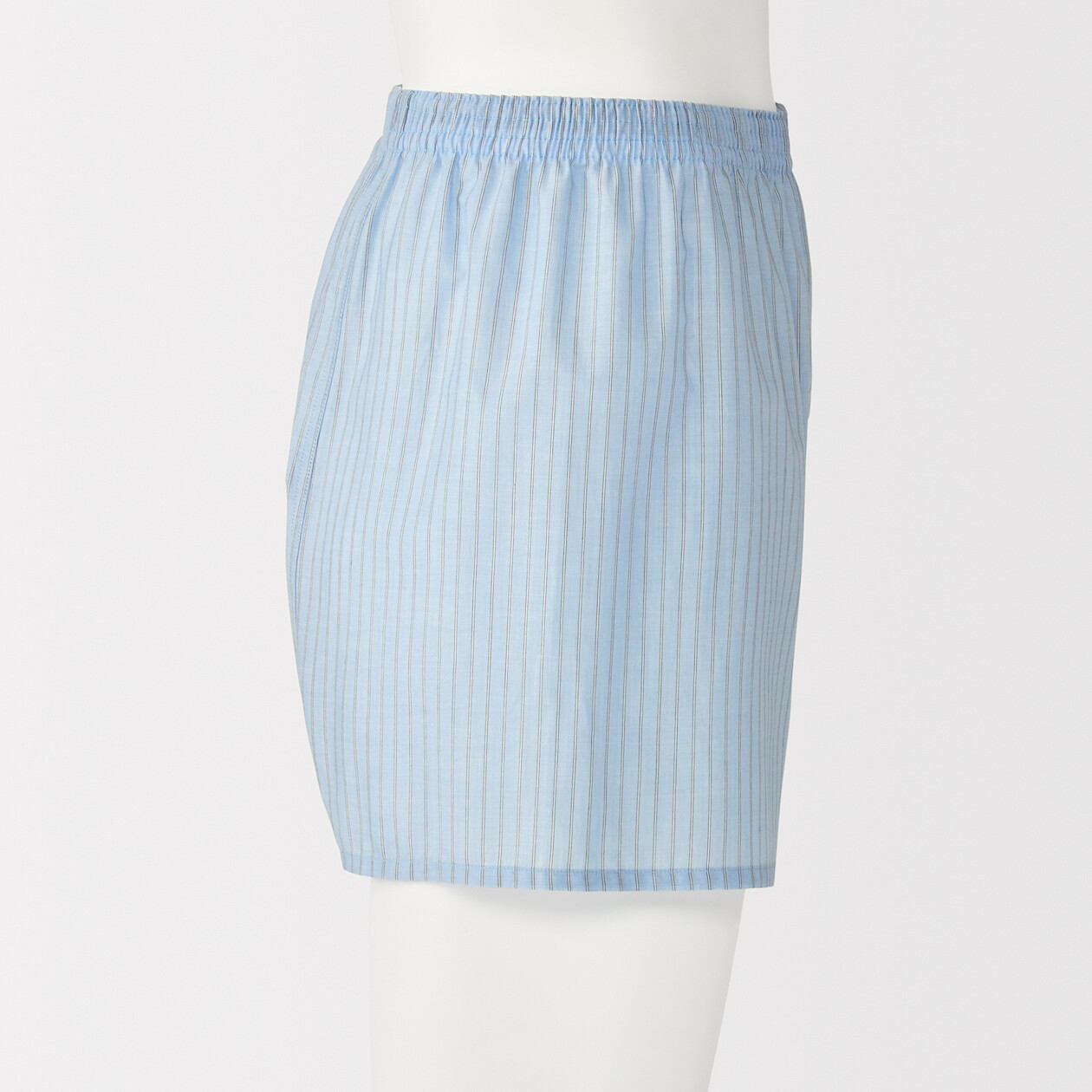 Bokserki bawełniane w paski niebieskie