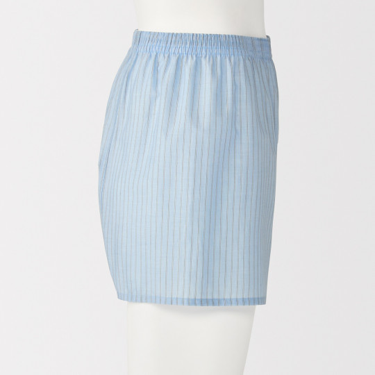 Bokserki bawełniane w paski niebieskie