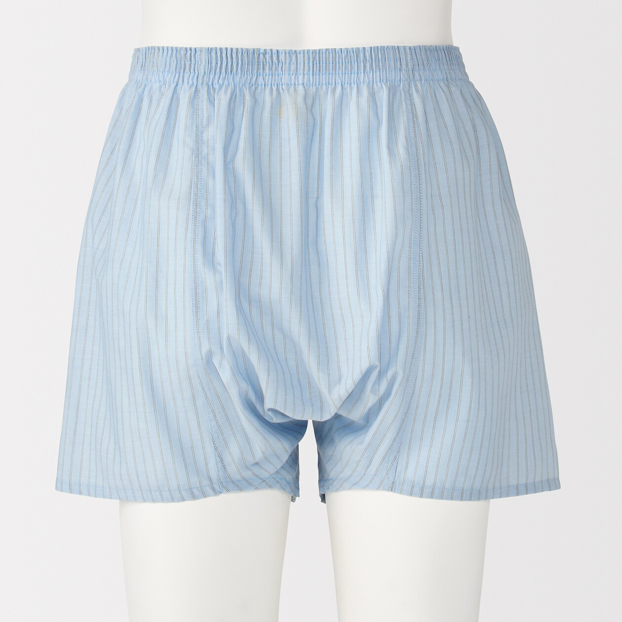 Bokserki bawełniane w paski niebieskie