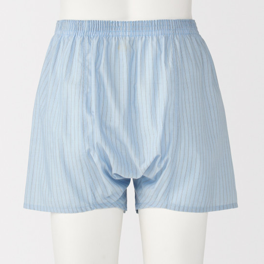 Bokserki bawełniane w paski niebieskie