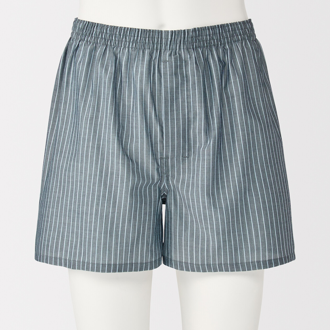 Bokserki bawełniane w paski granatowe