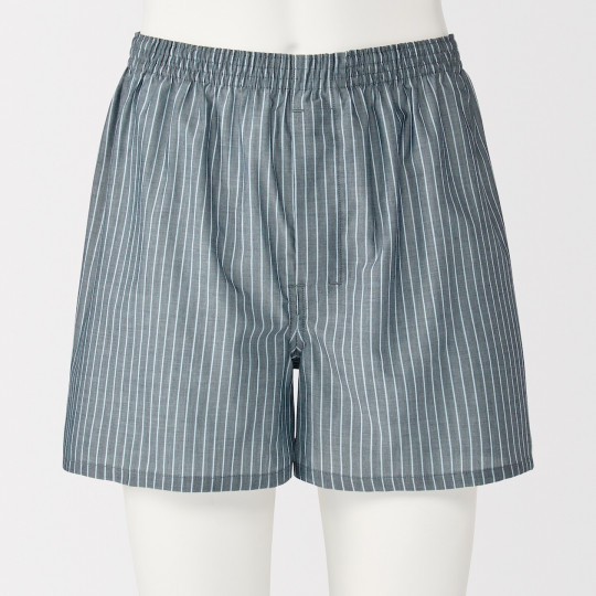 Bokserki bawełniane w paski granatowe