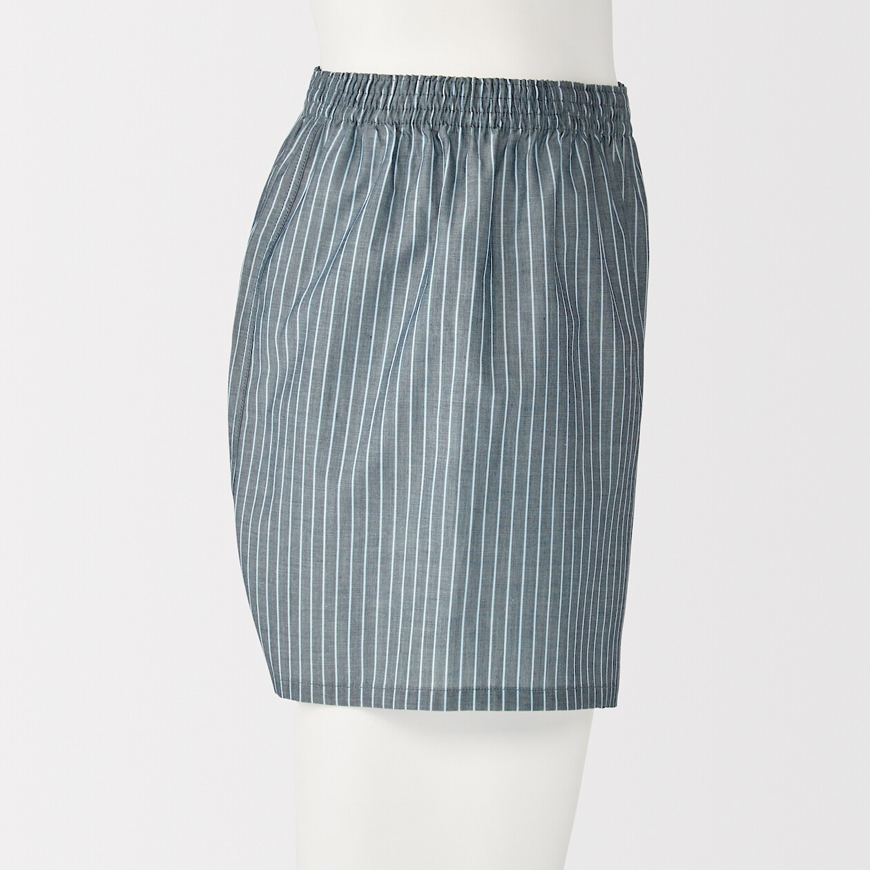 Bokserki bawełniane w paski granatowe