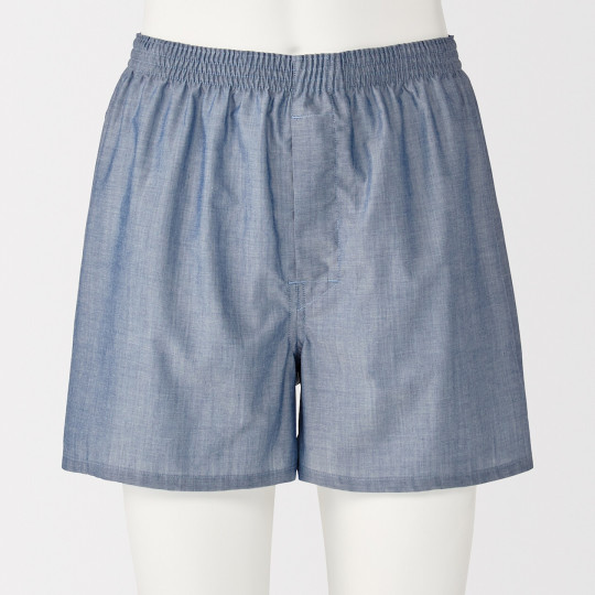 Bokserki bawełniane niebieskie