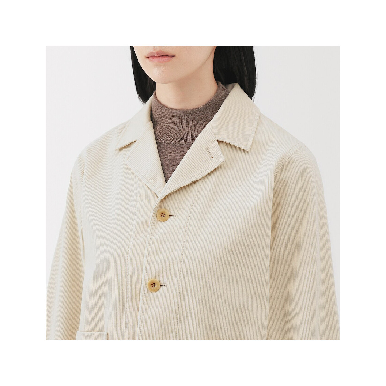 Kurtka z kapoku kremowa