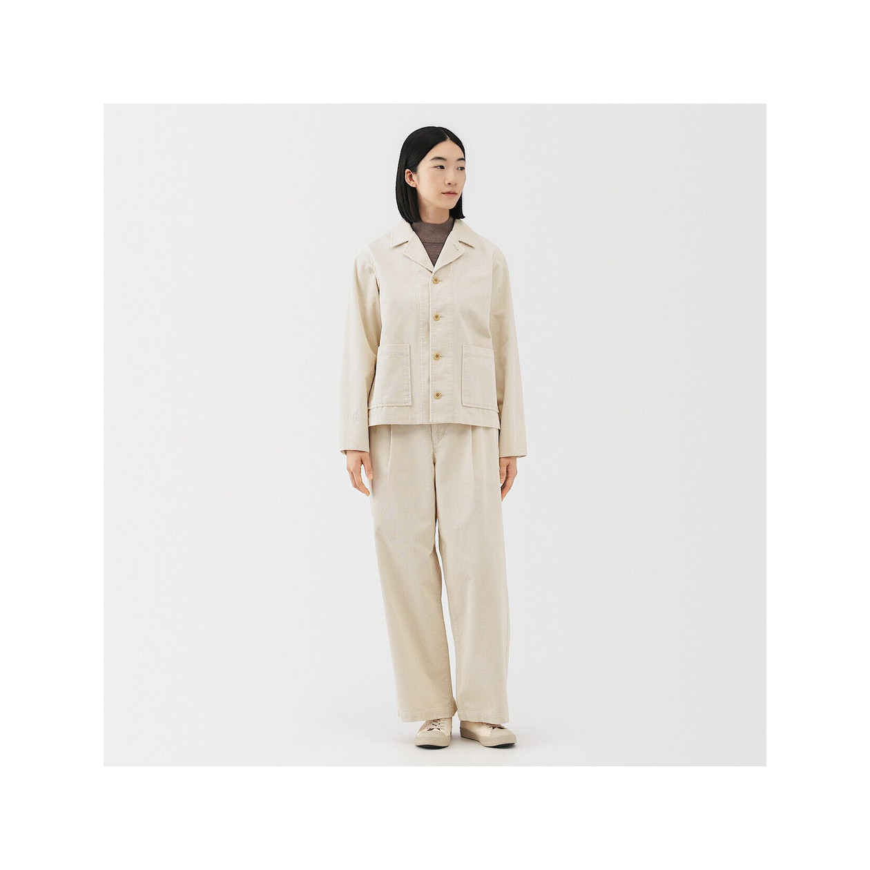 Kurtka z kapoku kremowa