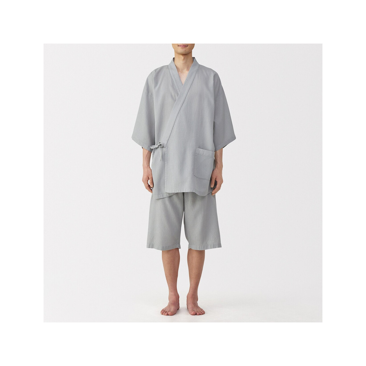 Jinbei z lyocellu szary