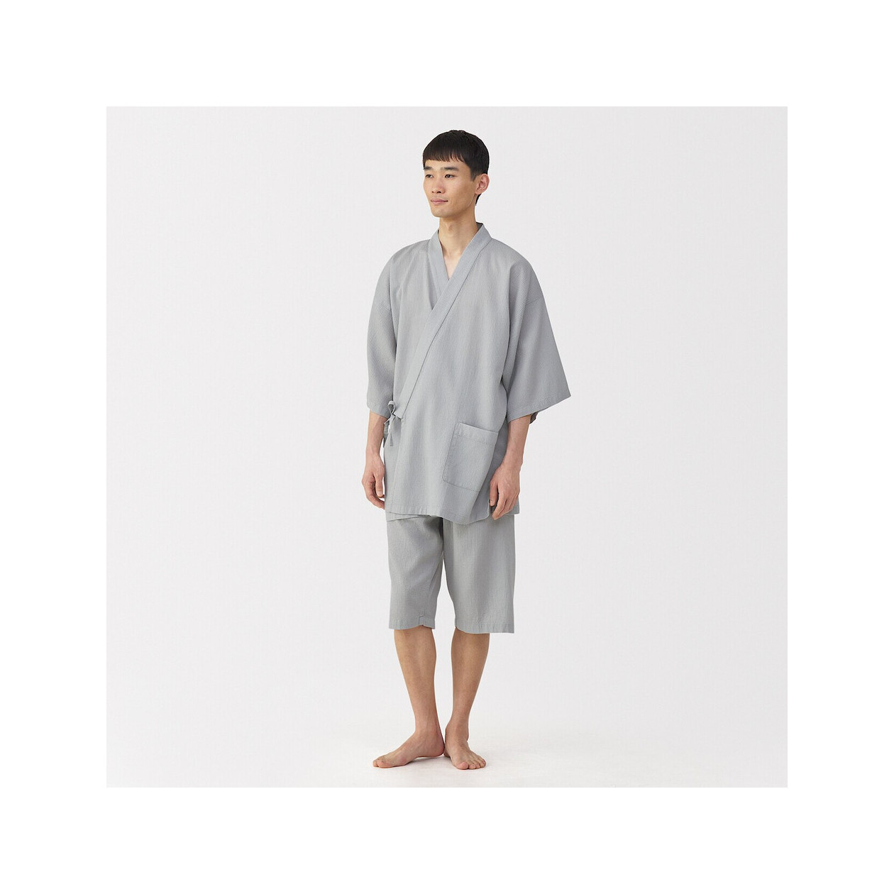 Jinbei z lyocellu szary