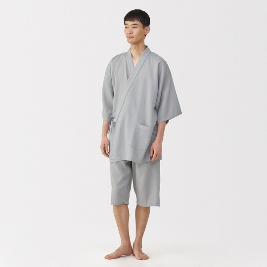 Jinbei z lyocellu szary
