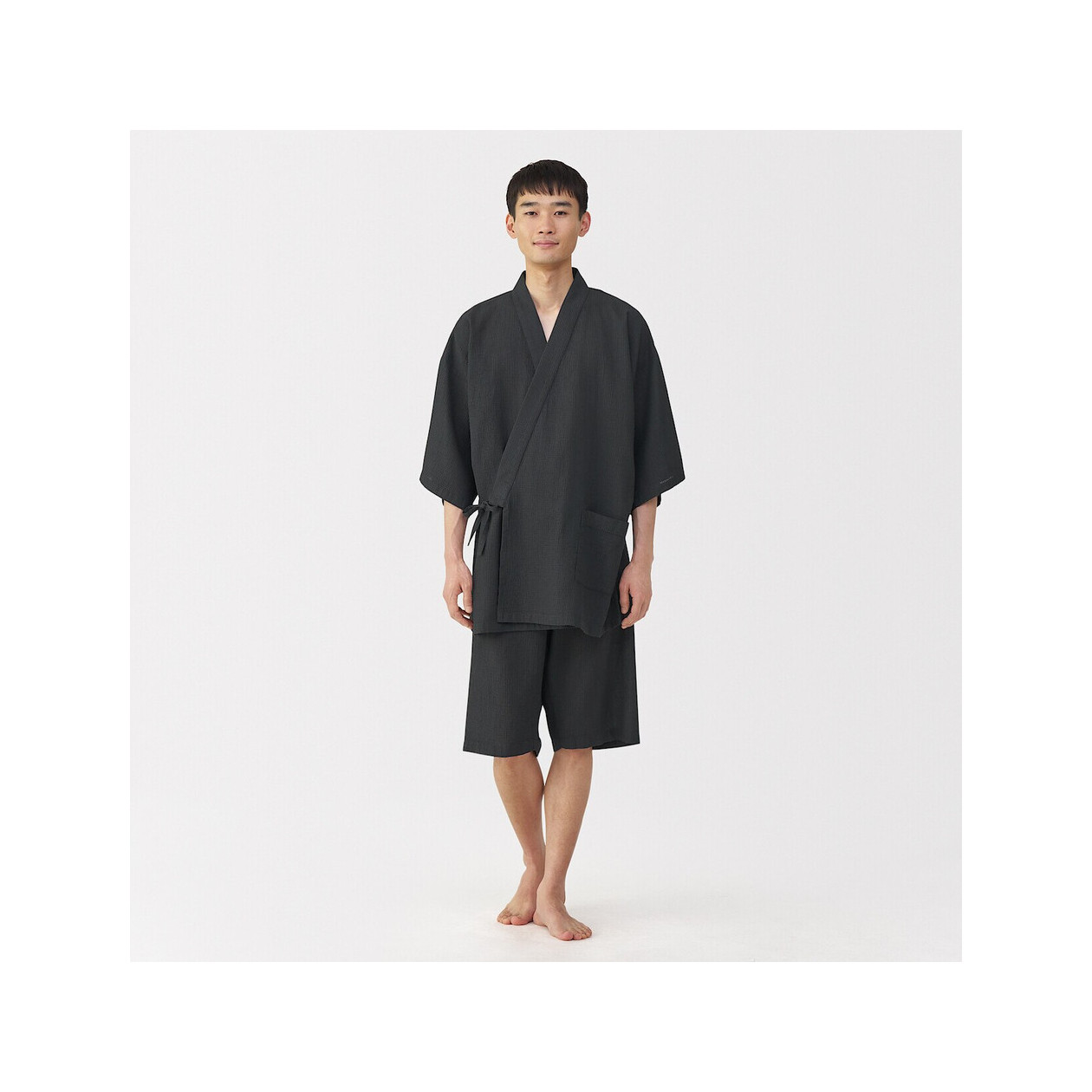 Jinbei z lyocellu ciemnoszary
