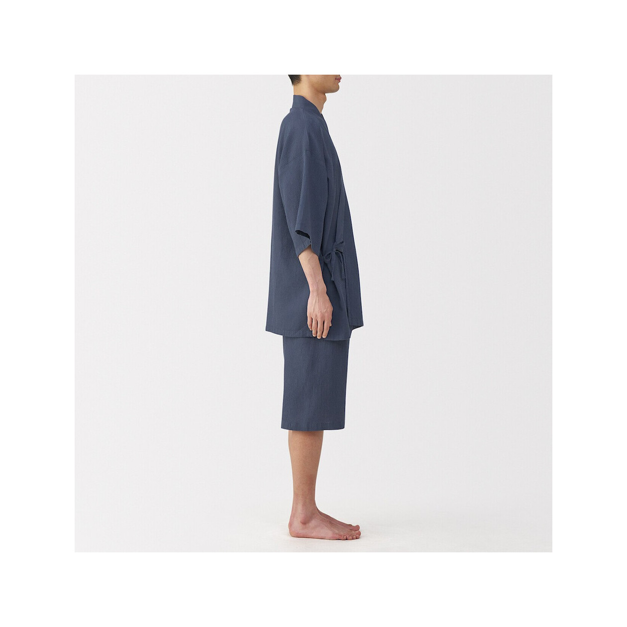 Jinbei z lyocellu granatowy