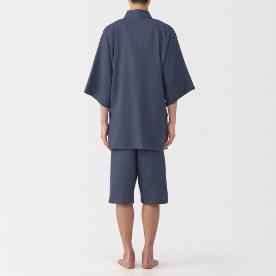 Jinbei z lyocellu granatowy