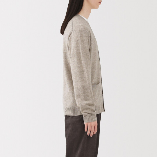 Kardigan wełniany grafitowy