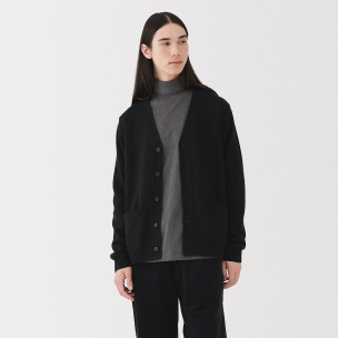 Kardigan wełniany czarny