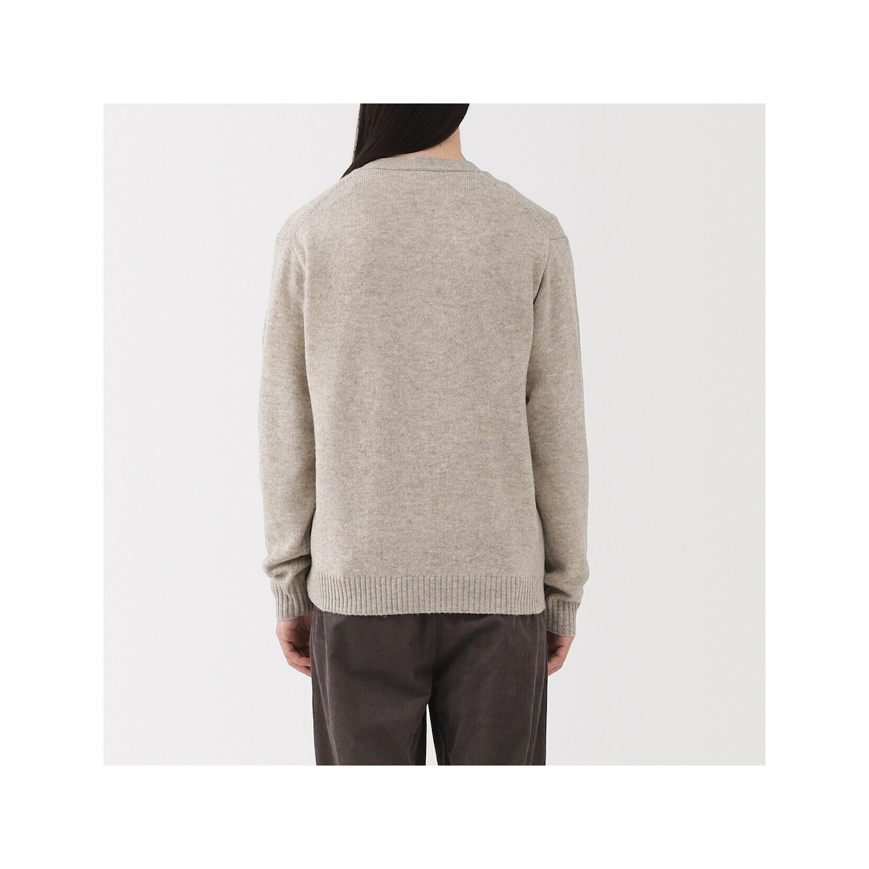 Kardigan wełniany khaki