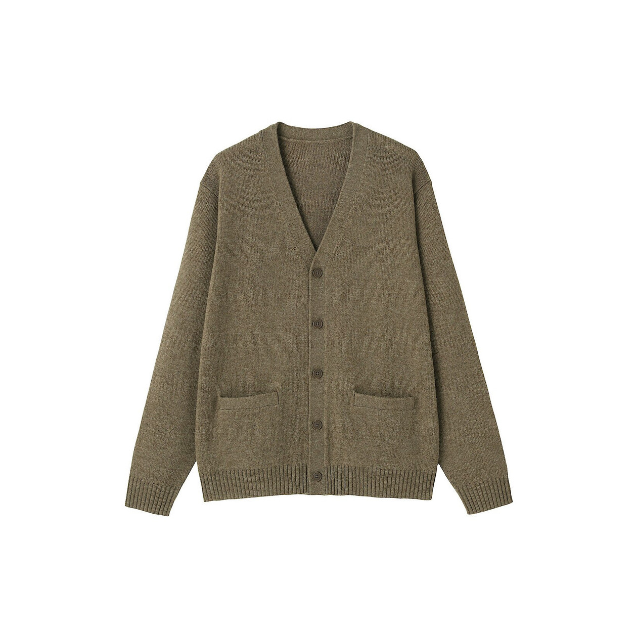 Kardigan wełniany khaki