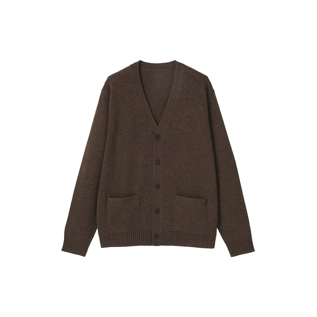 Kardigan wełniany brązowy
