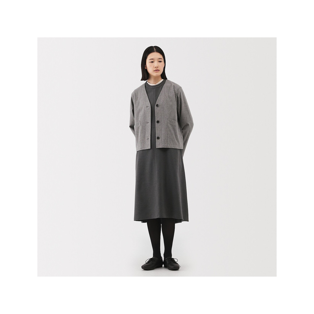 Sukienka bez rękawów szara