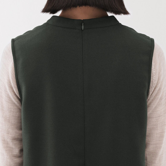 Sukienka bez rękawów szara