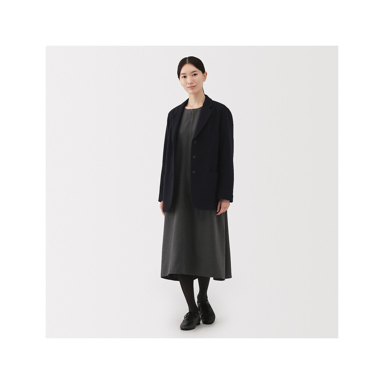 Sukienka z rękawem szara