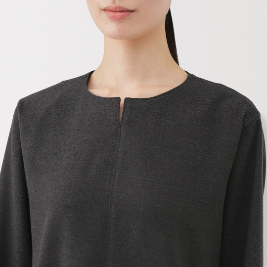 Sukienka z rękawem szara