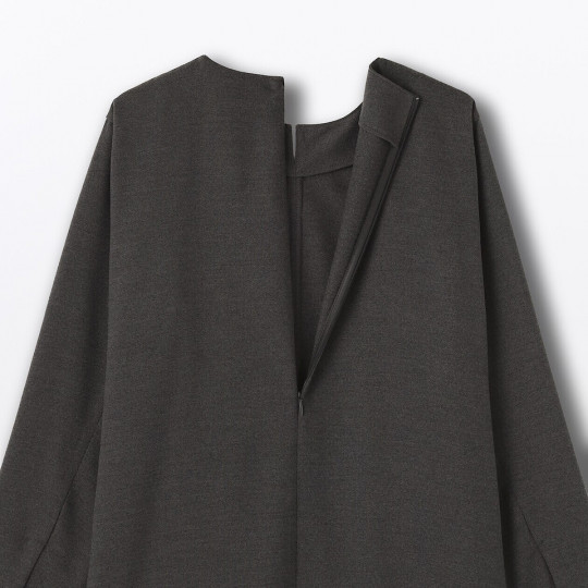 Sukienka z rękawem szara