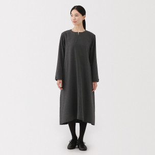 Sukienka z rękawem szara