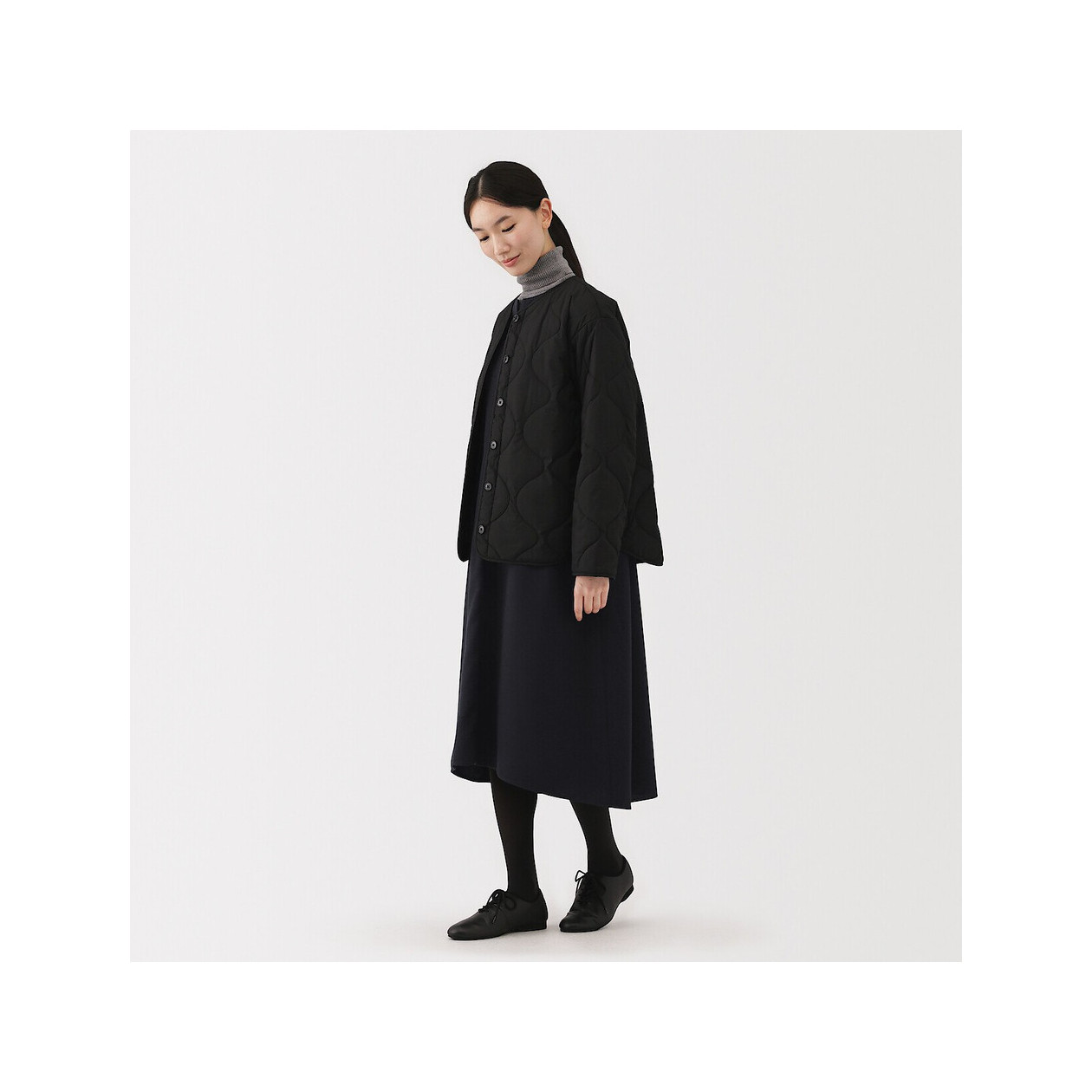 Sukienka z rękawem granatowa