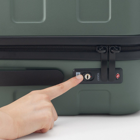 Walizka twarda z poliwęglanu 36l khaki