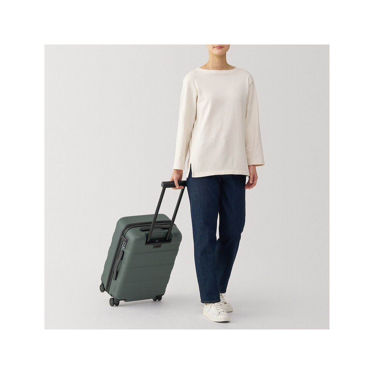 Walizka twarda z poliwęglanu 36l khaki