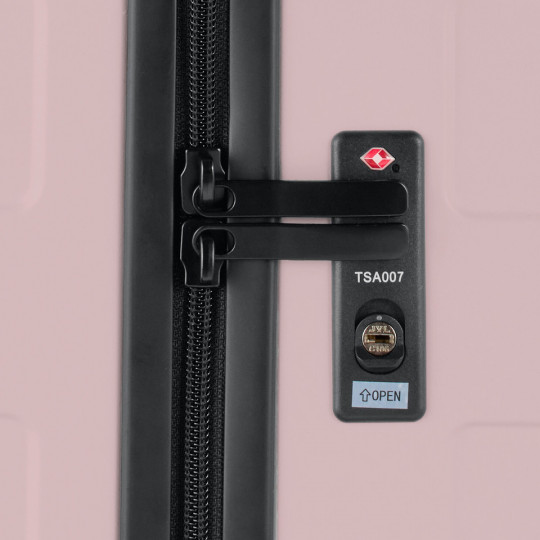 Walizka twarda z poliwęglanu 36l różowa