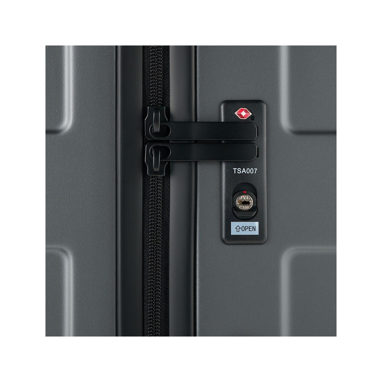 Walizka twarda z poliwęglanu 105l szara