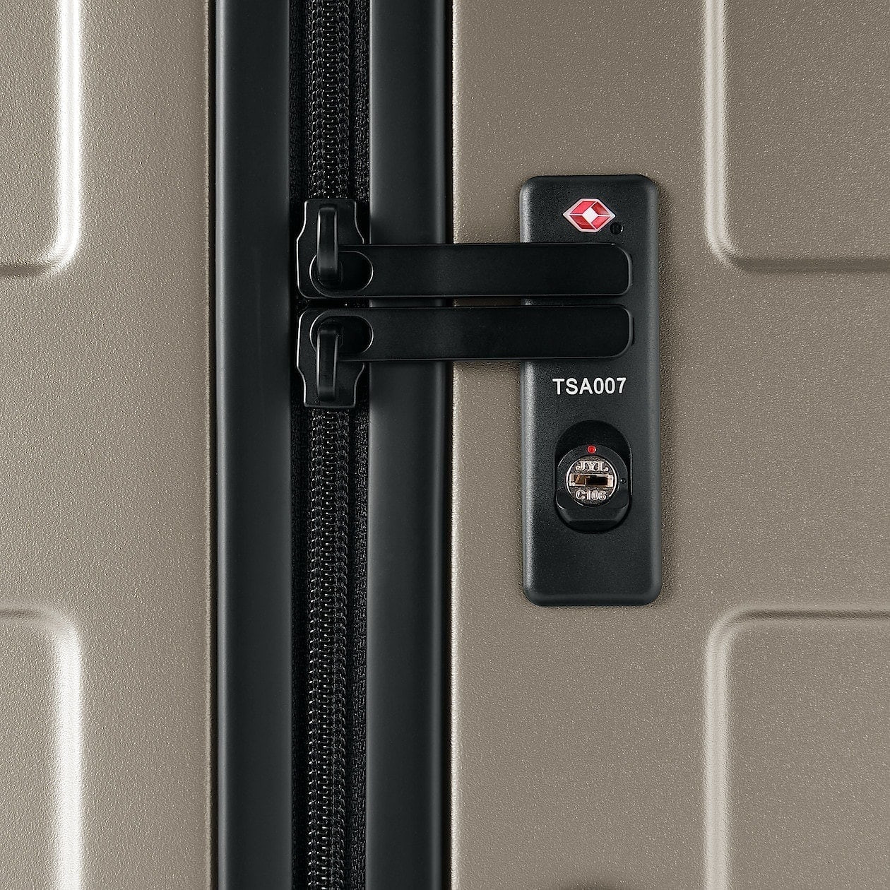 Walizka twarda z poliwęglanu 105l beżowa