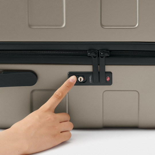 Walizka twarda z poliwęglanu 105l beżowa