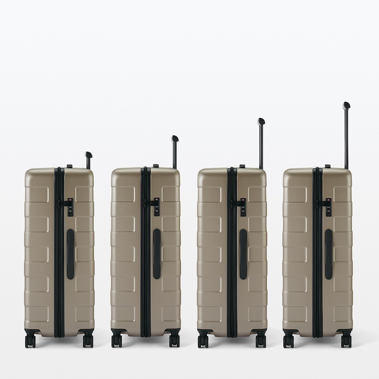 Walizka twarda z poliwęglanu 105l beżowa