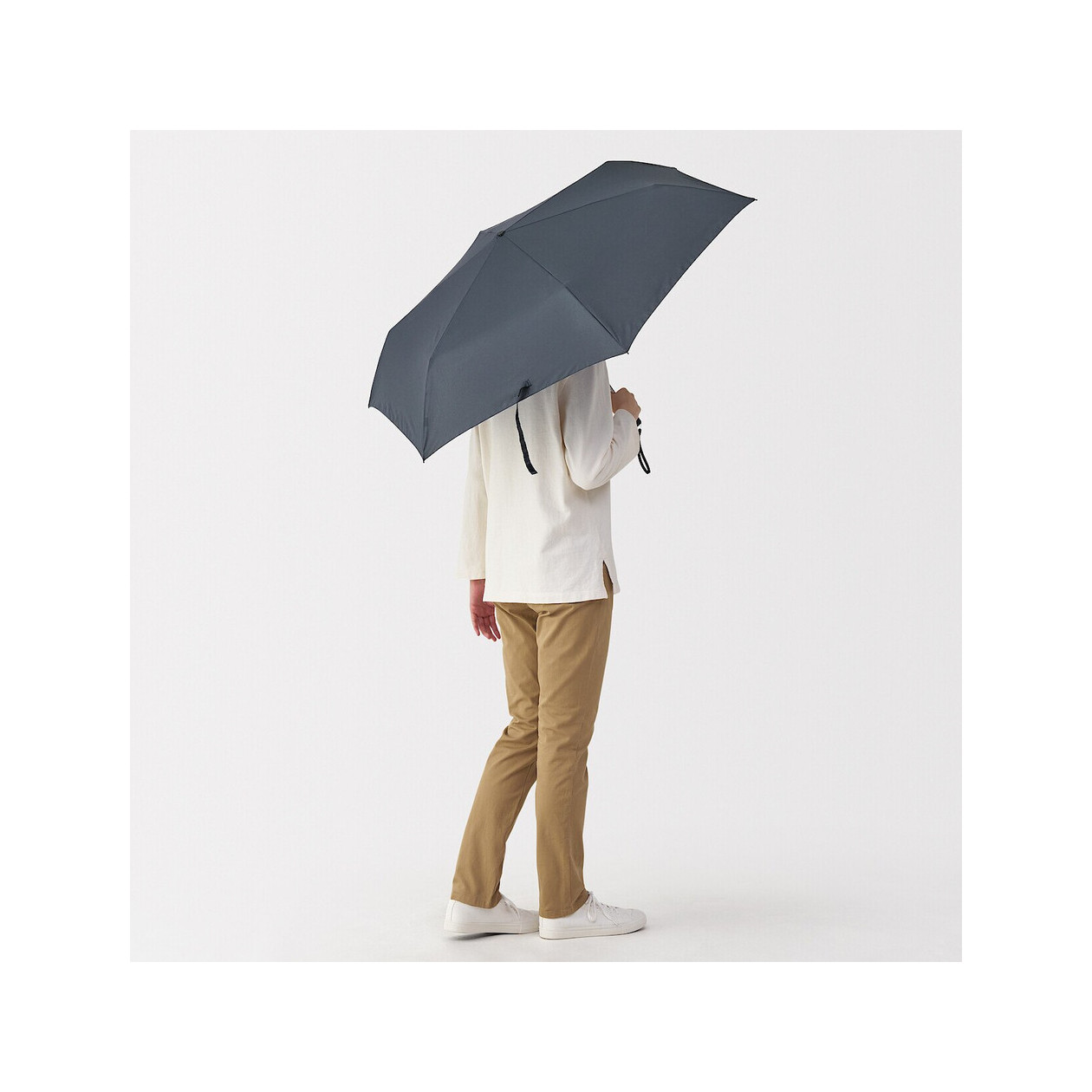 Parasol składany granatowy