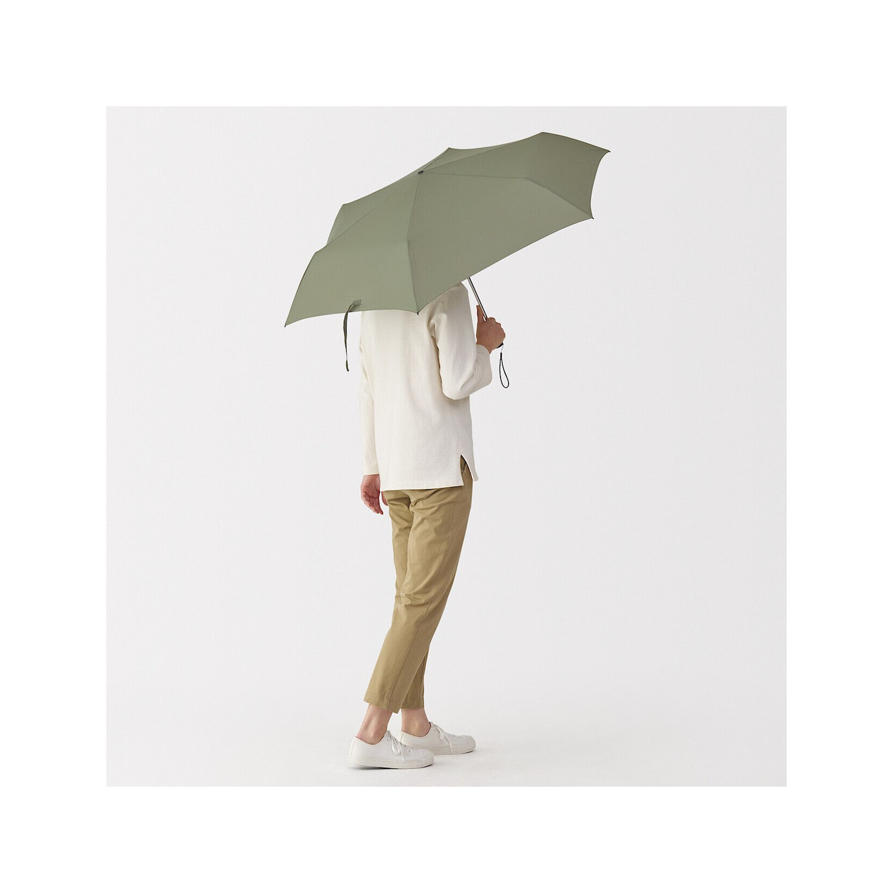 Parasol składany khaki