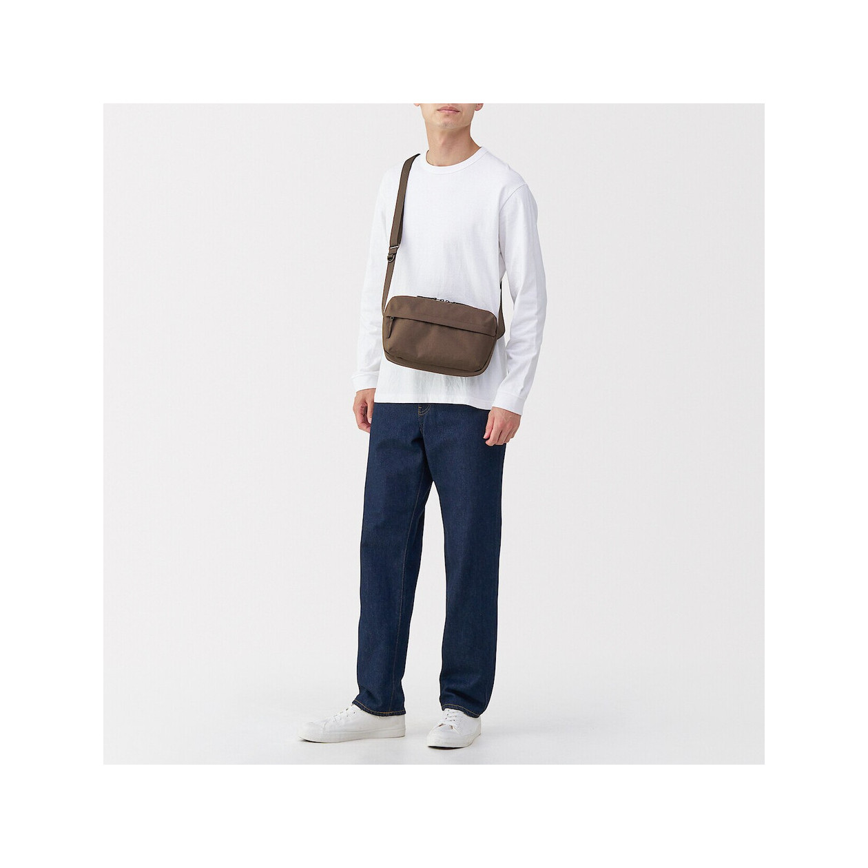 Torebka listonoszka brązowa