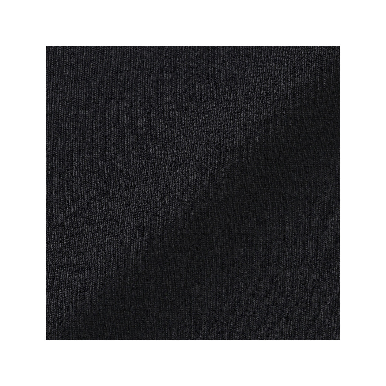 Golf niegryzący wełniany w prążki czarny