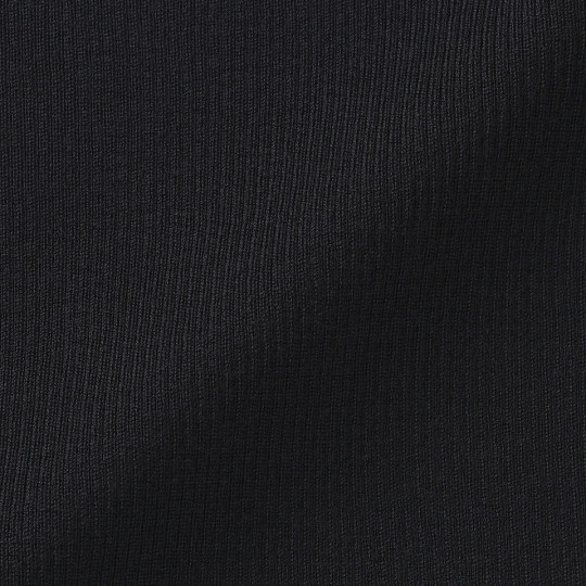 Golf niegryzący wełniany w prążki czarny