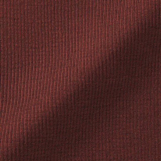 Golf niegryzący wełniany w prążki czerwony