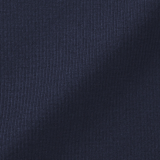 Golf niegryzący wełniany w prążki granatowy