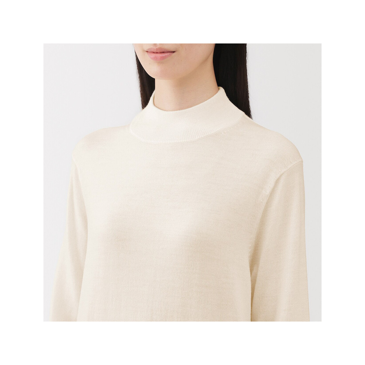 Półgolf niegryzący wełniany ciemnoszary