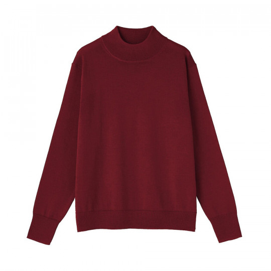 Półgolf niegryzący wełniany czerwony