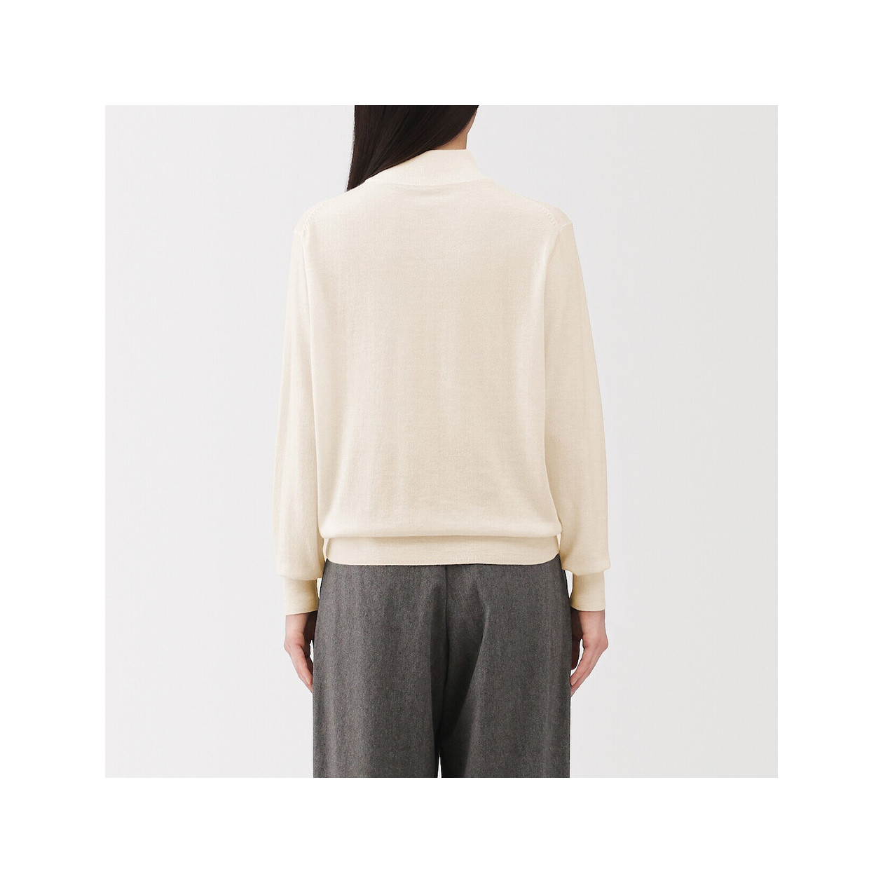 Półgolf niegryzący wełniany khaki