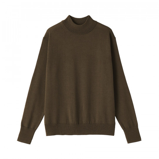 Półgolf niegryzący wełniany khaki